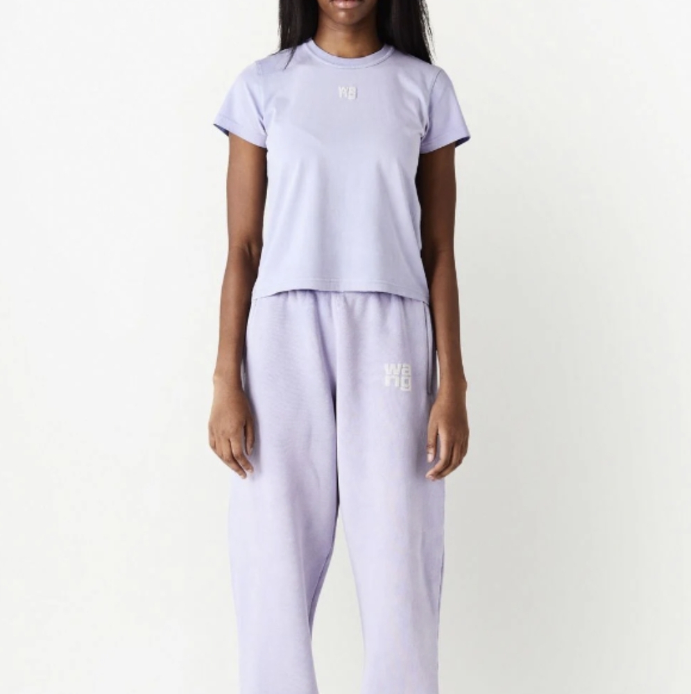 NEW ﻿T BY ALEXANDER WANG Logo-Appliqué T-Shirt